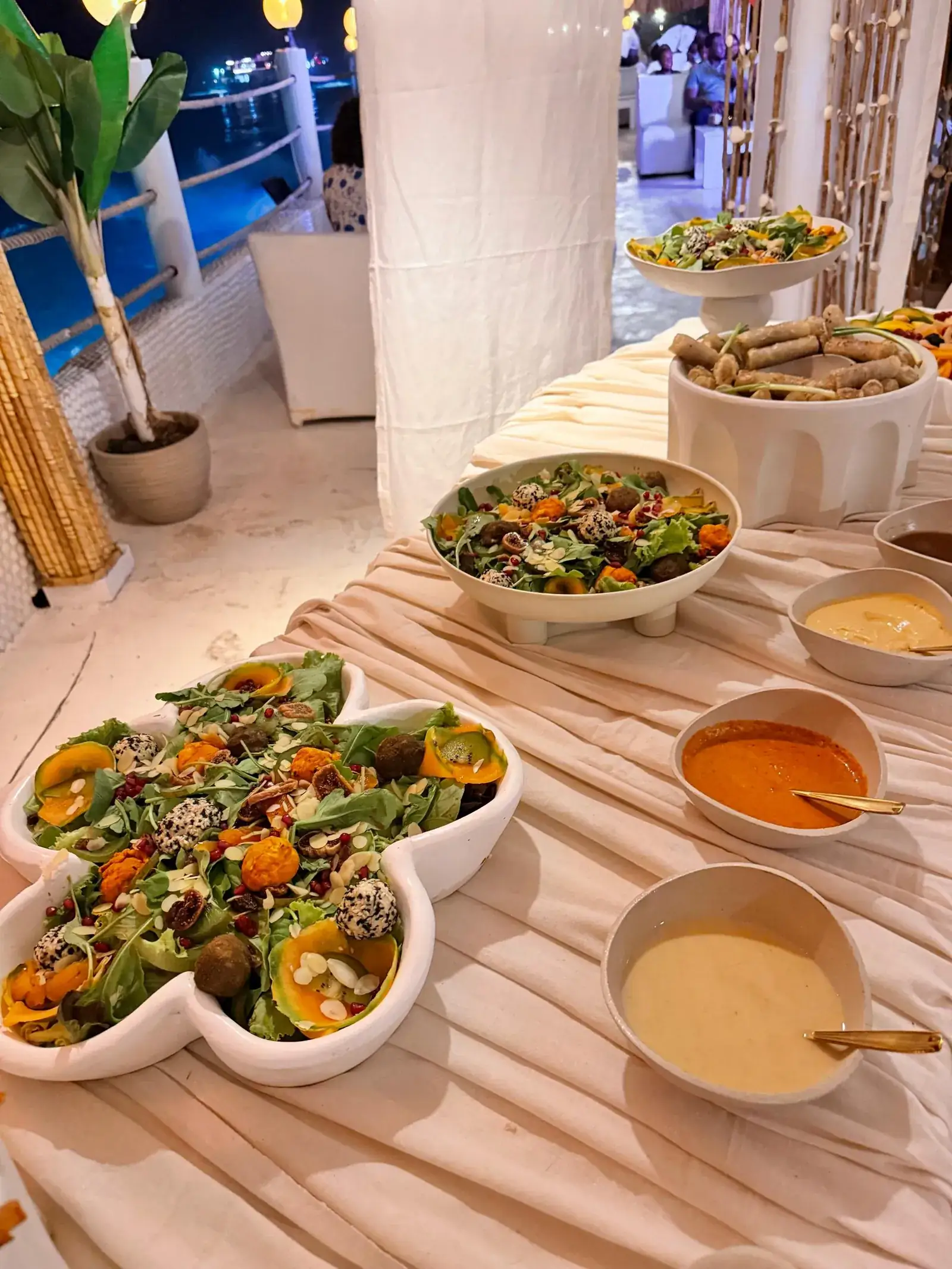 Le buffet de salades et crudités